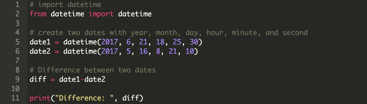 Python Datetime 教程 操作时间 日期与时间跨度